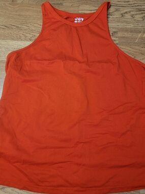 JoyLab Bright Orange High-Neck Tank Top